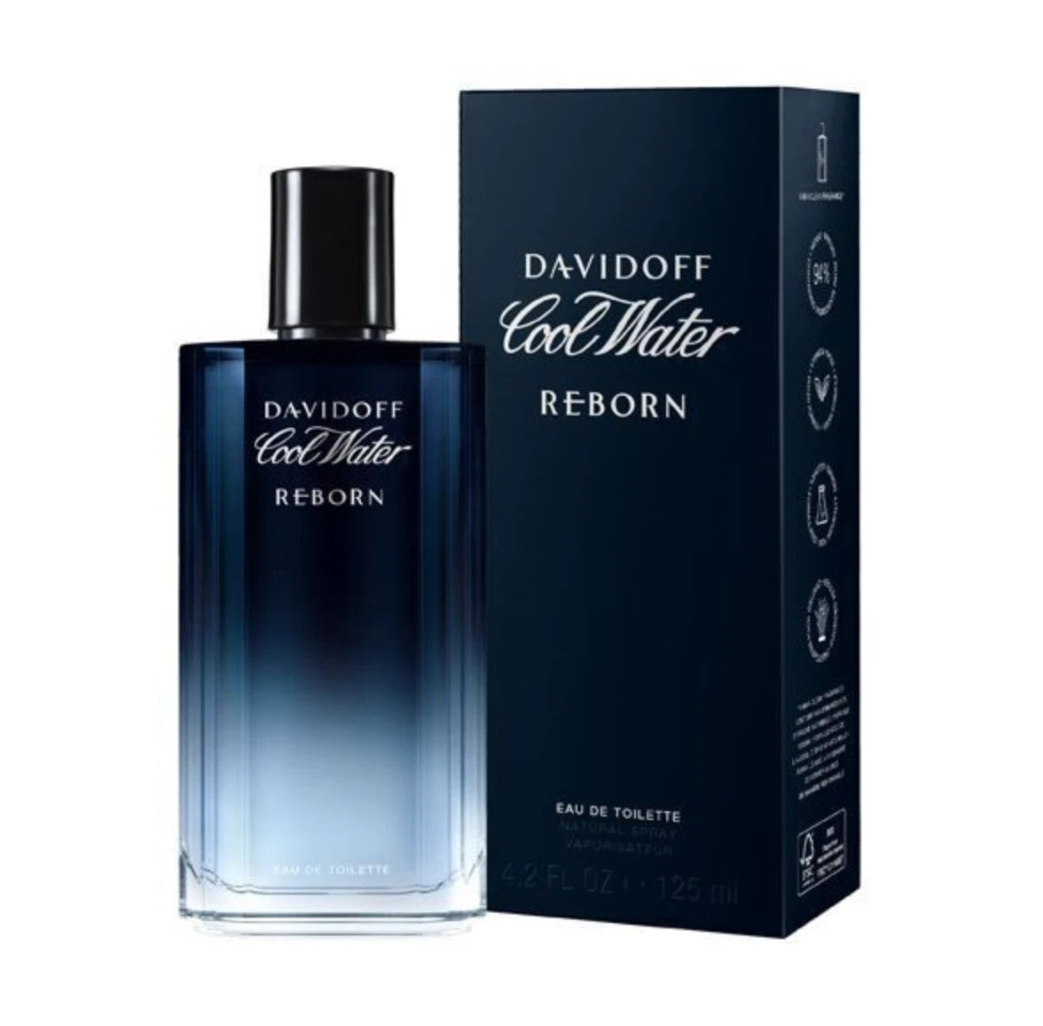Davidoff Cool Water Reborn For Men 125Ml Edt Spray (Brand New Sealed)