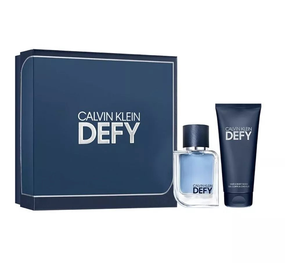 Calvin Klein Defy Gift Set 50Ml Eau De Toilette + 100Ml Shower Gel (Brand New)