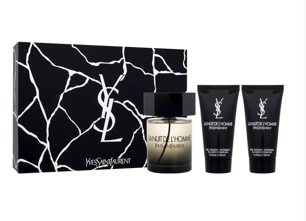 Ysl- La Nuit De Lhomme - For Men, 100 Ml + Shower Gel 50Ml + 50Ml (Gift Set)