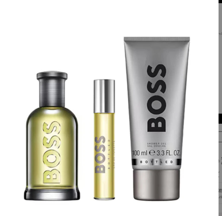 Hugo Boss Bottled Edt 100Ml + 10Ml Shower Gel 100Ml Gift Set (Brand New Sealed)