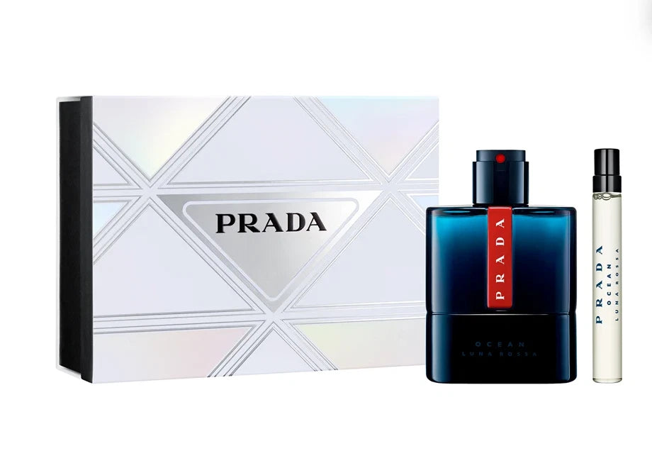 Luna Rossa Ocean By Prada Edt 100Ml +10 Ml Gift Set (Brand New Sealed)