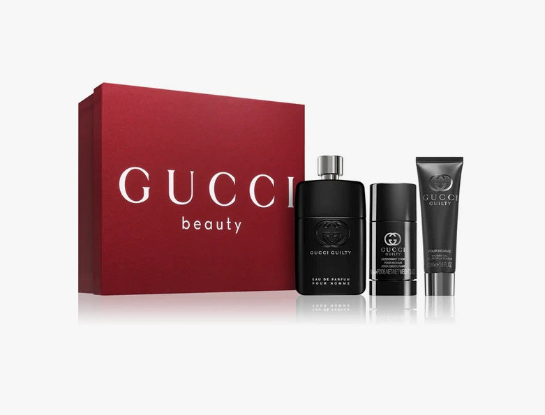 Gucci Guilty Pour Homme Edp 90Ml Edp + 75Ml Deo Stick + 50Ml S/Gel Gs (Sealed)