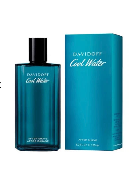 Davidoff Cool Water Aftershave Splash 125Ml - (Brand New & Sealed)