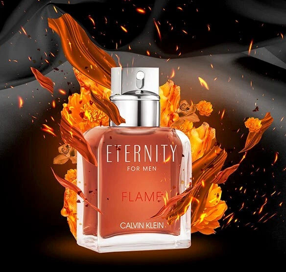 Calvin Klein Eternity Flame Edt 100Ml Spray For Men (Brand New Sealed)