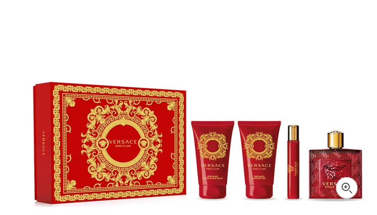 Versace Eros Flame Edp 100Ml+10 Ml+Shower Gel 75Ml+A/Shave Balm G/S