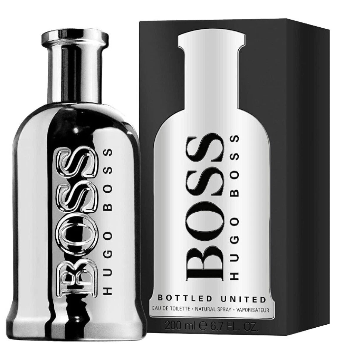 Men'S Perfume Hugo Boss-Boss Bottled United Edt 200 Ml (Brand New Sealed)