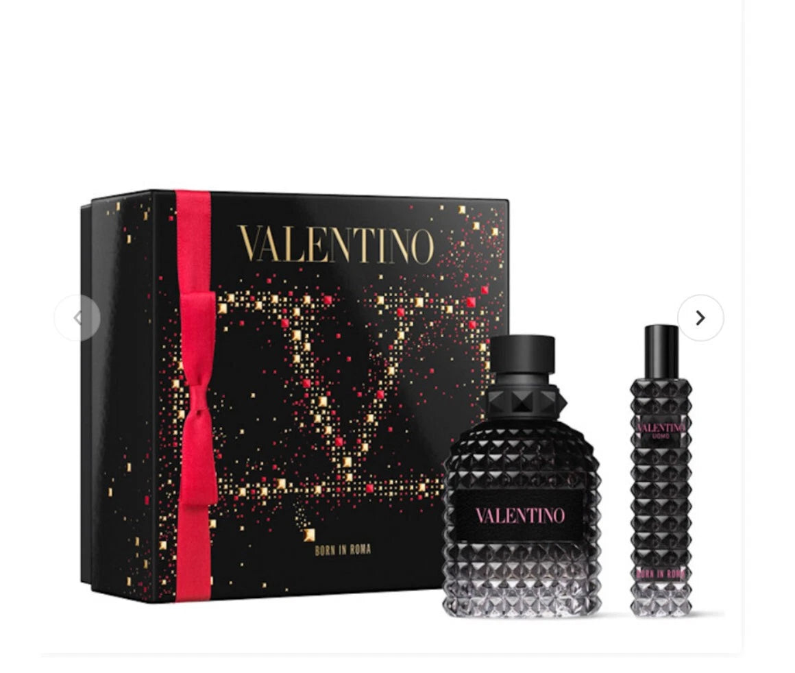 Valentino Born In Roma Men Gift Set 50Ml & 15Ml (Brand New / Sealed)